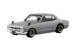 Aoshima Bunka Kyozai Rakupla Snap Kit Nissan C10 Skyline Kohandatud rattad M&otilde;&otilde;tkava Plastmudelikomplekt (AOSHIMA) Ei. 16CU-SV 2000GT-R (H&otilde;bedane) 1/32