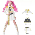 3 tk K-popi kost&uuml;&uuml;m Rumi laulja tantsukleit 3D-tr&uuml;kiga t&uuml;drukutele Halloweeni j&otilde;ulukost&uuml;&uuml;mid Cosplay Peokleit lavakost&uuml;&uuml;mid 130 black