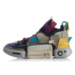 Li Ning Essence 2 Cushioning Slip Resistant Abrasion Resistant High top Vintage Basketball Shoes Men's Multicolor AGBQ063-1 41.5