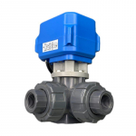 TM0 Seeria UPVC/PVC Kuulkraani Elektriajami, Hammasratta Mootori, 3-tee DC9-36V jaoks, OEM &Uuml;ldine Elektrijuhtimiskraan