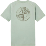 Stone Island Ss25 Helkurlogo &Uuml;mmarguse kaelusega L&uuml;hikeste varrukatega T-s&auml;rk Meeste T-s&auml;rgid K1S152100020-V0055 S