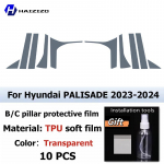 Hyundai PALISADE -2024 jaoks BC-piilari kaitsekile TPU Kriimustusvastane S&otilde;rmej&auml;ljevastane Vin&uuml;&uuml;lkleebis Auto ukse liistu kattele Glossy surface puhas