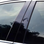 6 tk auto ukse akna sammaste keskmise posti dekoratiivkleebised BMW X1 E84 2009-2015 2010 2011 2012 2013 2014 jaoks Auto stiilitarvikud must