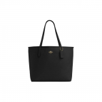Coach City 33 Logo Kl&otilde;pskinnitusega Nahast T&otilde;mblukuga Kott Naistele T&otilde;mblukuga Must CR111-IMBLK Basic Set (Bag+Dust Bag)