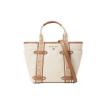 Michael Kors Mk Kirjatr&uuml;kiga Pol&uuml;ester-puuvillane T&otilde;mblukuga Risti-keha &Otilde;lakott Naiste kotid Beež 30T2G5VT1C-817 Basic Set (Bag+Dust Bag)