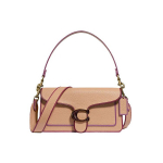 Coach Tabby 26 Lukuga &Auml;&auml;rtega Klapp C-pandlaga Nahast K&auml;e-Risti-&Otilde;lakott Naiste kotid Piimatee Lilla 79339-B4EQO Basic Set (Bag+Dust Bag)