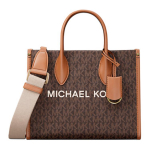 Michael Kors Mirella Signature Logo Kaetud L&otilde;uendist T&otilde;mblukuga Koti Naistele T&otilde;mblukuga Kotid Pruun 35R5G7ZT1B-BROWN Basic Set (Bag)