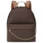 Michael Kors MK Slater Signature Logo Kaetud L&otilde;uend Keskmine Seljakott Naiste seljakotid Pruun 35F5G04B2B-BROWN Basic Set (Bag+Dust Bag)