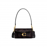 Coach Tabby 20 Ikooniline Logo Leopardimuster Vasikanahast Crossbody &Otilde;lakott V&auml;ikesed Naiste kotid Must CCC07-B4YDV Basic Set (Bag+Dust Bag)