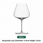 BurgundiapunaneValge Veiniklaas &Uuml;li&otilde;hukeKerge Sensoriline MaitsmiskristallElegantne &Scaron;ampanjakarikasLuksuslik K&auml;sitsi puhutudJoogiklaas kinkekarbi jaoks 901-1000ml