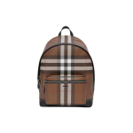 Burberry Classic Suure Mahutavusega Ruuduline &Ouml;kos&otilde;bralik Nahast Detailidega Seljakott Unisex Seljakott S&uuml;gav-P&auml;hklipruun Mitmev&auml;rviline Ruuduline 80365491 Basic Set (Bag+Dust Bag)