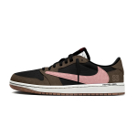 Travis Scott x Jordan Air Jordan 1 Kulumiskindel Kulumiskindel Madalad Vintage Korvpallijalatsid Unisex DZ4137-700(Team938-) 42