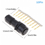 1 tk Must SM-JN2DS10SL-M-DS-C SM-JN2DS04FK-M-C Kodeerija/Piduri pistik 4-pin 10-pin Fanuc servo mootori jaoks