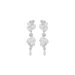 Swarovski Diapason Medium Valge kullaga kaetud S&auml;risev kroonleht L&auml;bistatud legeeritud k&otilde;rvar&otilde;ngad Unisex k&otilde;rvar&otilde;ngad 5180709 Box (Random Color)
