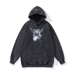 TKPA Dobermanni Vintage &Uuml;mmarguse Kaelusega Unisex T-s&auml;rk &ndash; Pestud, Retro High Street Stiil, L&otilde;tv L&otilde;ige, L&uuml;hikeste Varrukatega Streetwear XXL black