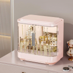 Suure Mahutavusega Korralduskarp Peegliga Kosmeetika hoiukarp Magamistoa Tualettlaud Nahahooldus Ehted Sahtel S&otilde;rmuste hoiukarp