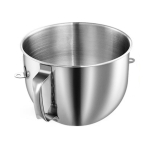 7QT roostevabast terasest segamiskauss Kitchenaid 7QT kallutatava peaga segistitele KSM70SKXXV8 KSM70SKXXCA KSM70SKXXBK, k&auml;epidemega CHINA