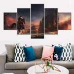 5 tk l&otilde;uendiseinakunstiposter Red Dead Redemption 2 m&auml;ngutapeet kodudekoratsioon moodulpilditr&uuml;kk elutoakunstiteos seinamaal 40x60 40x80 40x100cm