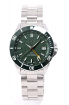 JIOS GMT 104 GMT Automaatne roostevabast terasest safiiriroheline [JIOS] DIVER'S Sukeldujakell, Jaapan, Kell, Meeste, Rihm, Klaas, roheline