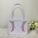 1 tk EVA rannakott Suure mahutavusega Veekindel V&otilde;rk-tote Kaasaskantav Reisi-Spordivarustuse Korraldaja Kulumiskindla disainiga 28x21.5x11.5cm valge
