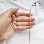 10 tk naturaalsest bambusest lamedat riba k&auml;sit&ouml;&ouml;ks, k&auml;sitsi valmistatud puidust DIY, korvide kudumiseks, aianduslillede kaunistamiseks 2-10mm Length 1m