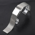 18mm 20mm 22mm Milanese v&otilde;rkrihm Omega rihma jaoks Reguleeritav kokkupandav pandlaga Meeste luksuslik &auml;ri roostevabast terasest k&auml;ev&otilde;ru 22mm