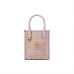 Versace Allover Medusa Logo Klassikaline Prindiga Nahast T&otilde;mblukuga K&auml;ekott Naiste T&otilde;mblukuga K&auml;ekotid Roosa 1010186-1A07951-2N77V Basic Set (Bag+Dust Bag)