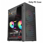 Micro Atx/Itx l&auml;bipaistev isetehtud arvutikorpus klaasist lauaarvuti &uuml;mbris HD+Ssd Atx toiteplokk 250 mm graafikakaarte 3 ventilaatorit jahuti must