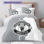 Man Utd voodipesu Tekikomplekt Tekikate Padjap&uuml;&uuml;r Kodu kaunistus S&uuml;nnip&auml;evakingitus (1 * tekikott + 2 * padjap&uuml;&uuml;ri, ilma s&uuml;damikuta) 135x200cm