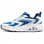 Skechers Street Series Retro plaastritega pehmed mugavad madalad vabaaja jooksujalatsid Naiste toss Valge Sinine 177424-WBL 37