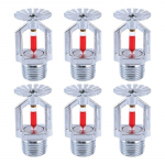 Kvaliteetsed-Tulekustutuspihustid-6 tk Vask Kroom, 1/2 NPT 155℉(68&deg; C) Tilgutatavad automaatse sprinkleri pead, Pihusti K80 Kiire Res h&otilde;be