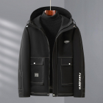 Suures suuruses 10XL meeste talvejope Parka paks soe meeste must mantel Cargo lahtise kapuutsiga &uuml;lem&otilde;&otilde;dulised suured riided 10XL must