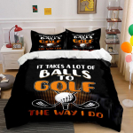 Golfipall ja klubid. Voodipesukomplektid Tekikotikomplektid Tekikotid Padjap&uuml;&uuml;rid(1 * Tekikott 2 * Padjap&uuml;&uuml;ri (tekk ei kuulu komplekti)) 135x200cm
