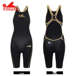 Yingfa 2024 Naiste salendav viiepunktiline &uuml;hes t&uuml;kis ujumistrikoo - Uus mood konservatiivne stiil 8030 Extra Extra Large black