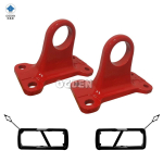 OGDEN Paaris Tagumine Haagisekonks Veokonks P&auml;&auml;stekonks Land Rover Defender 90 110 2020-2025 jaoks red tow hook