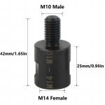 Nurklihvija Adapter Muundur M10 M14 5/8-11 Keerme Muundur Adapter Arbor Pistik Poleerimispadja Saeketta Avasae T&ouml;&ouml;riista jaoks
