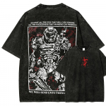 Unisex L&otilde;ige Pestaud &Uuml;lesuuruses T-s&auml;rk Unisex Naistele Klassikaline M&auml;ng Doom Graafiline T-s&auml;rk Streetwear Harajuku Vintage T-s&auml;rk FeUnisex Unisex R&otilde;ivad S mitmev&auml;rviline