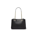 Michael Kors Teagen Suure Mahutavusega T&auml;helogoga Kett &Uuml;hev&auml;rviline Commuter Nahast &Otilde;lakott Tote Naiste kotid Must 35S0GXZS7L-BLACK Basic Set (Bag+Dust Bag)
