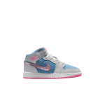 Air Jordan 1 Mid GS Denim Sequin Laste tossud Sinine Cobalt-Bliss Valge HQ1999-400 38.5 gray