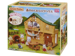 EPOCH Sylvanian Families Calico Critters Metsamaja P&otilde;nev palkmaja Perepuhkuse komplekt Co-62 ST Mark sertifitseeritud nukumaja m&auml;nguasi Vanusele 3+