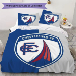 Chesterfield F.C Muster Voodipesu Tekikott Tekikate Padjap&uuml;&uuml;r Kodu Kaunistus S&uuml;nnip&auml;evakingitus (1 * tekikott + 2 * padjap&uuml;&uuml;r ilma t&auml;idiseta) 135x200cm white
