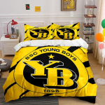 BSC Young Boys Voodipesukomplekt Voodipesu Tekikottide Komplekt Tekikott Padjap&uuml;&uuml;rid (1 * Tekikott 2 * Padjap&uuml;&uuml;ri, ilma tekita) 135x200cm yellow