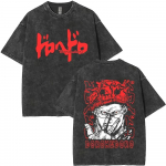 Dorohedoro Shin Hardcore Graffiti Dark Style Vintage Pesitud &Uuml;lem&otilde;&otilde;duline Streetwear T-s&auml;rk S