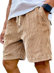 2026 Meeste Retro Tikitud Sametist Paeltega Vabaaja L&uuml;hikesed P&uuml;ksid 5XL brown
