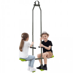 N&auml;ost n&auml;kku kiiktool lastele terasest ja plastikust kiiguraami jaoks - 3&ndash;6 aastat 97,5 x 23 x 170 cm Roheline 97.5 x 23 x 170 cm