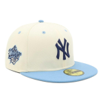NEW ERA 59FIFTY MLB York Yankees K&uuml;ljepatchiga Kahetooniline Kroomitud Taevasinine Kinniseotav Pesapallim&uuml;ts 7 5/8 white