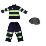 Laste Tulet&otilde;rjuja Cosplay Kost&uuml;&uuml;m Poisid T&uuml;drukud Halloweeni Karnivali Peo Sam Tulet&otilde;rjuja &Uuml;likond T&ouml;&ouml;riided J&otilde;ulukink Kids120cm pruun