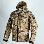 Tuulejooke t&ouml;&ouml;riided Soft Shell mitme taskuga joped Meeste v&auml;listingimustes veekindel kapuuts Motorcy topsid Talvised Plus Size M tumeroheline v&auml;rv