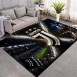 Juventus Football Clubi embleemi tr&uuml;kiga vaip libisemiskindel p&otilde;randamatt elutuppa, magamistuppa, f&auml;nnide kaunistuseks 70x100cm( 27x39in )