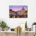 Teemantmaalid V&auml;lismaised ehitised Rhinestones Pildid Mosaiik T&auml;isekraan Teemanttikandid 20X30CM